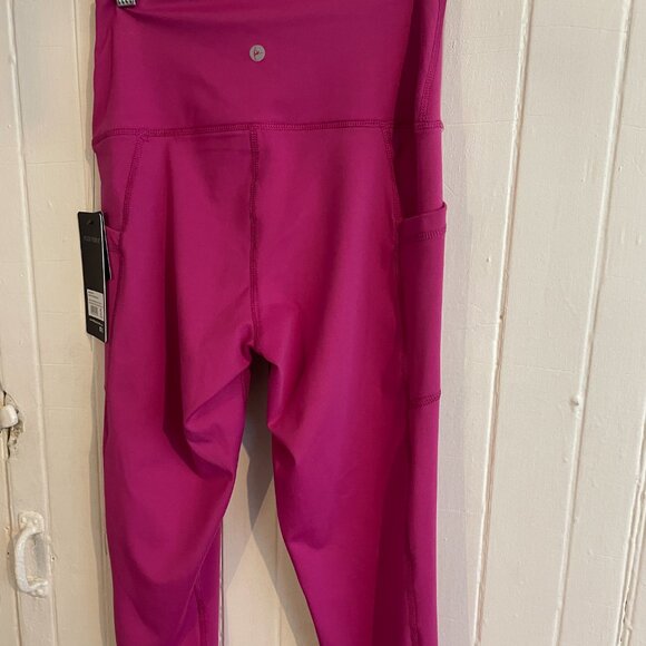 90 Degree By Reflex, Leggings SMALL, Lana Everyday LUX Crop Tight, Fuchsia PINK - Picture 9 of 10